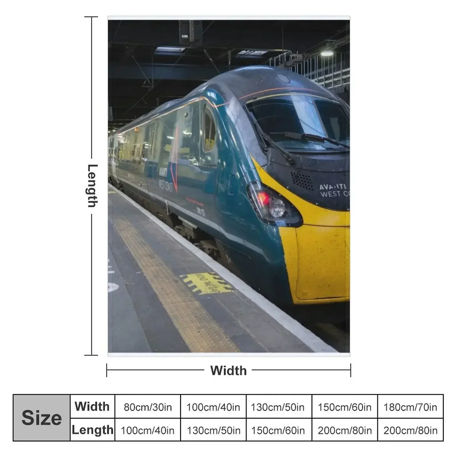 Euston Pendolino Throw Blanket blankets and throws Decorative Sofa Plaid Hairy Warm Heavy Blankets