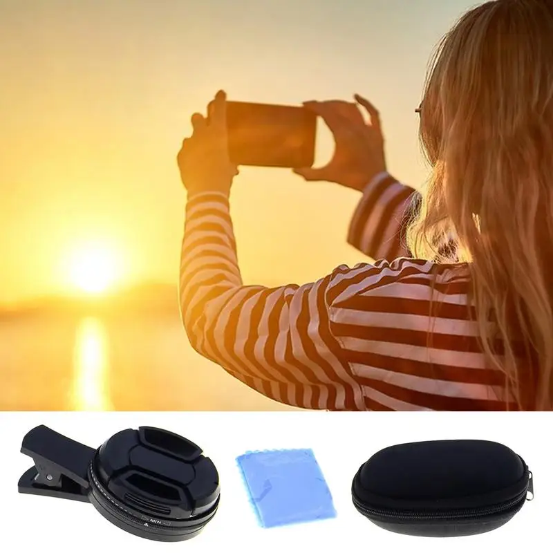 Solar Eclipse Lens With Clip Adjustable Universal Phone Camera Sun Viewing Lens Imaging Enhancement Filters Sun lens For Eclipse