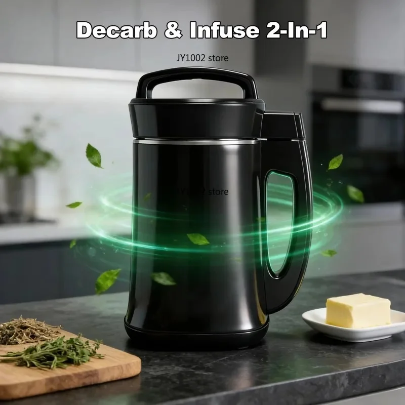 6-in-1 herbal decarboxylation machine, stainless steel oil injector, oil tincture and honey plant extractor, food mixer.