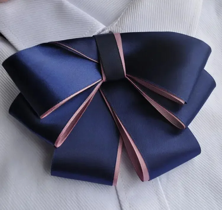 

Bank bow tie Postal nurse blue net collar floral accessories Dress accessories Collar accessories Flat head style