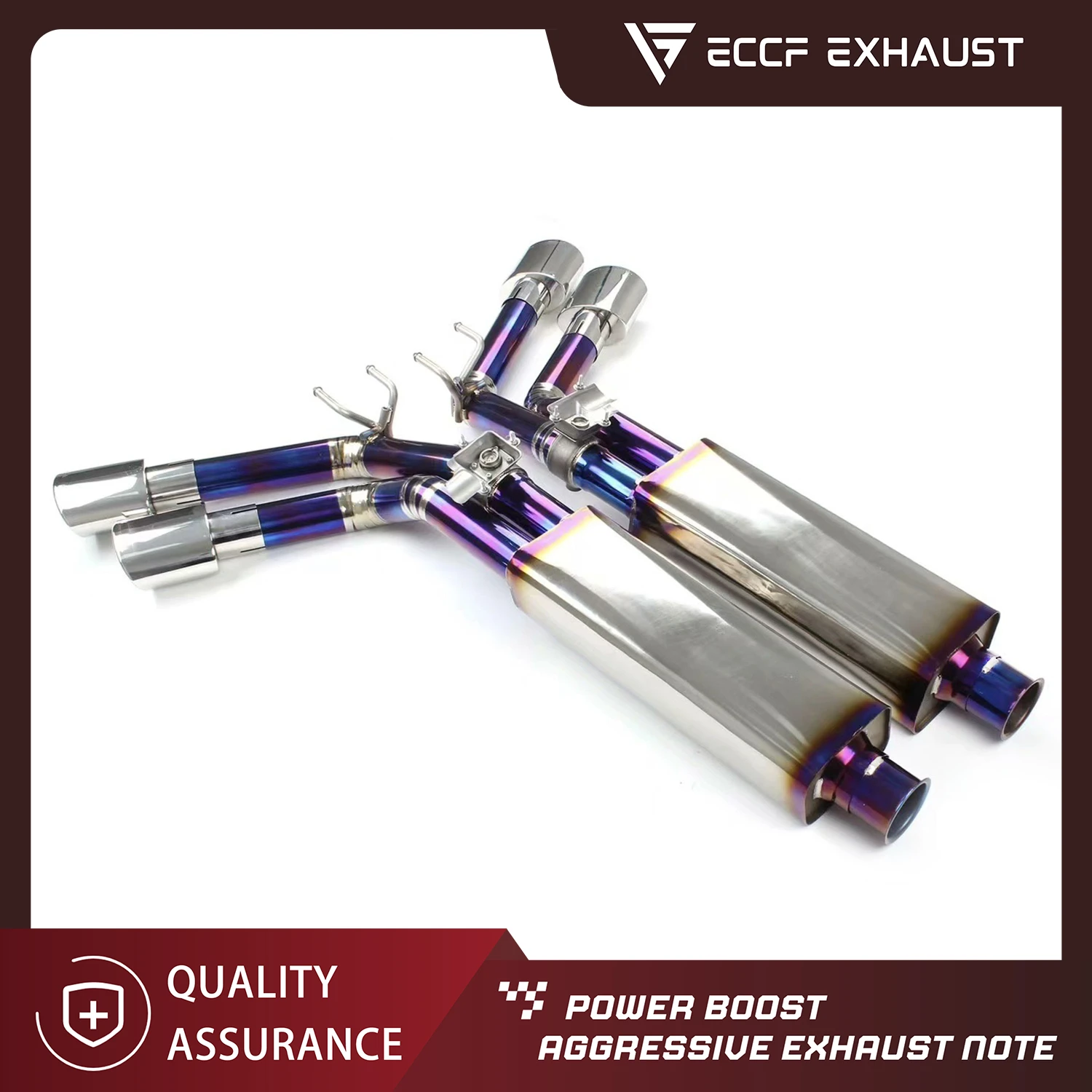 

ECCF Titanium Valved Catback Exhaust for Mercedes AMG G63 G500 W464 with Sport Sound and Easy Installation