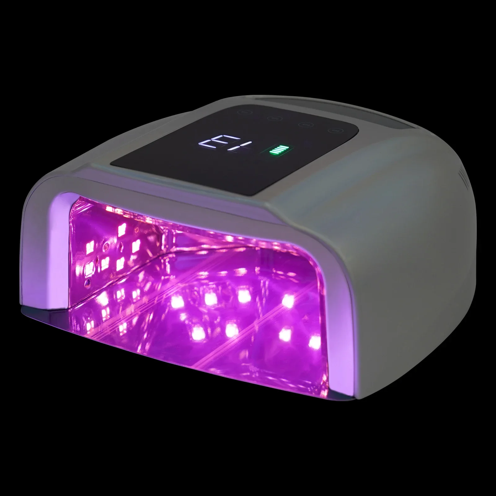 Lampe à ongles LED à double lumière 96W, sèche-ongles de manucure, lampe UV professionnelle sans fil avec écran LCD et 4 réglages de minuterie