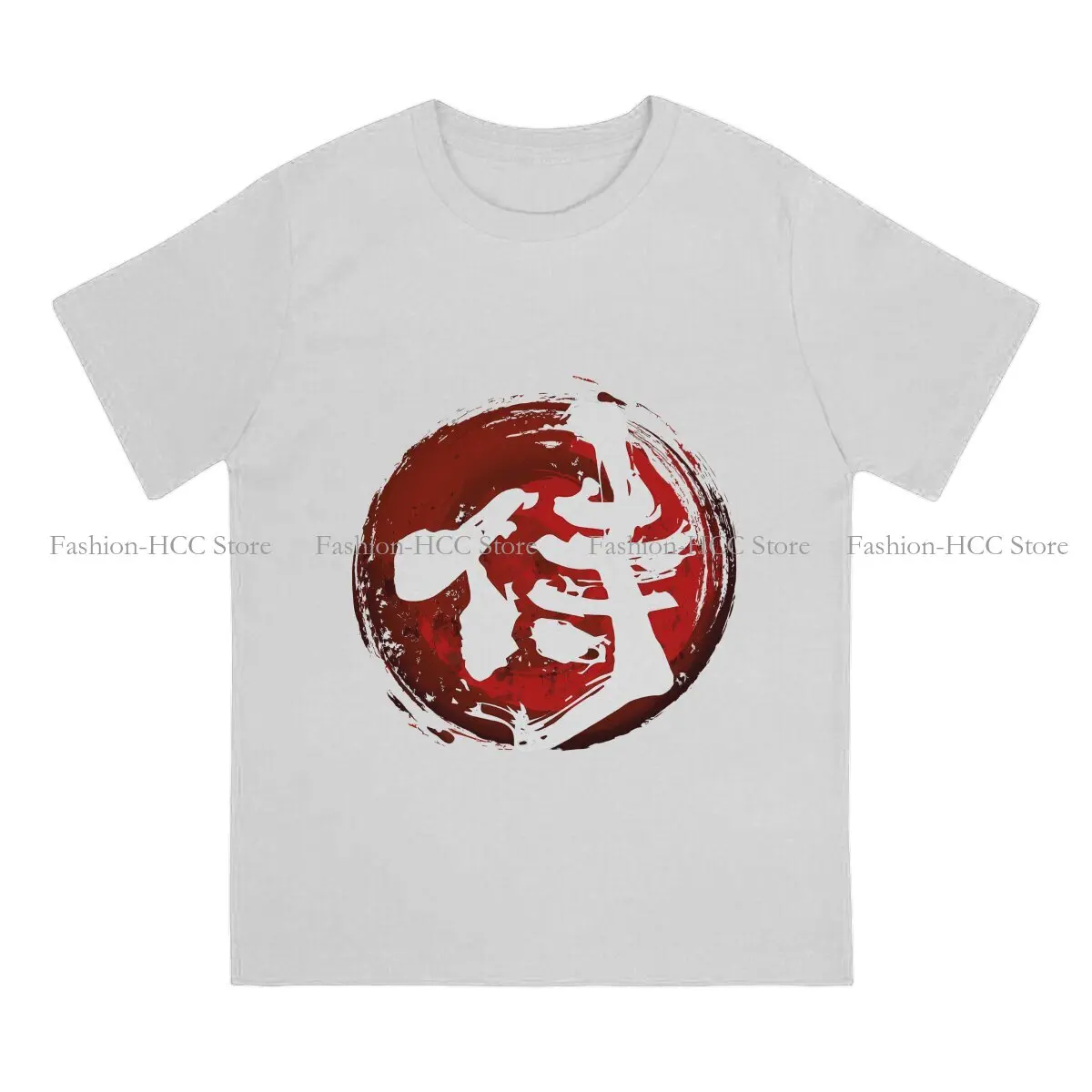 Japanese Samurai Warrior Bushido Polyester TShirt for Men Kanji White Basic Leisure Sweatshirts T Shirt High Quality Trendy