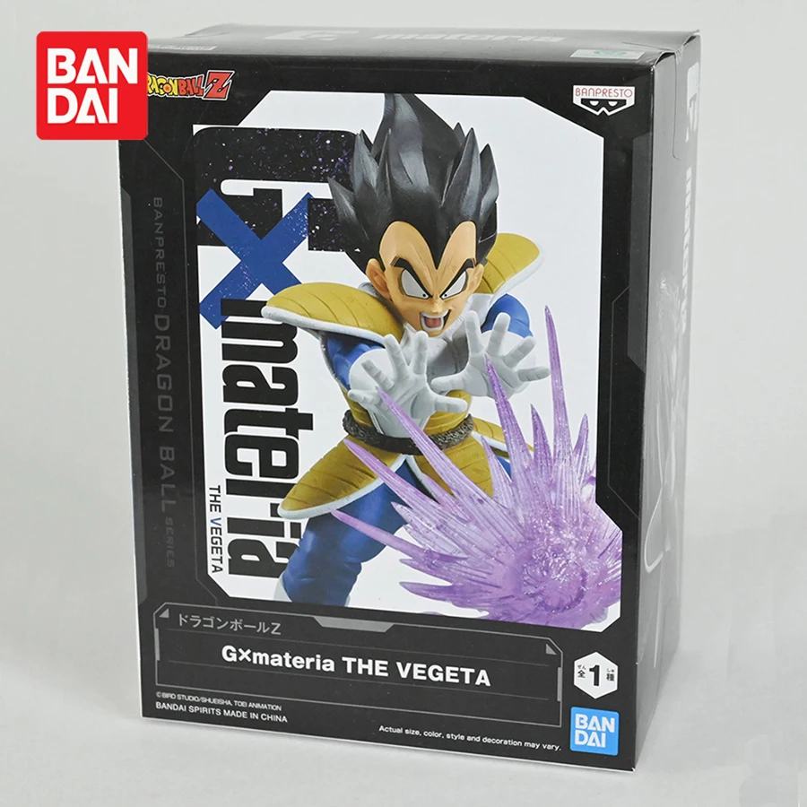 Original Bandai Banpresto Dragon Ball GxMateria Vegeta Galick Gun Action Figure Anime DBZ Figurals Collectible Model Toys 20CM