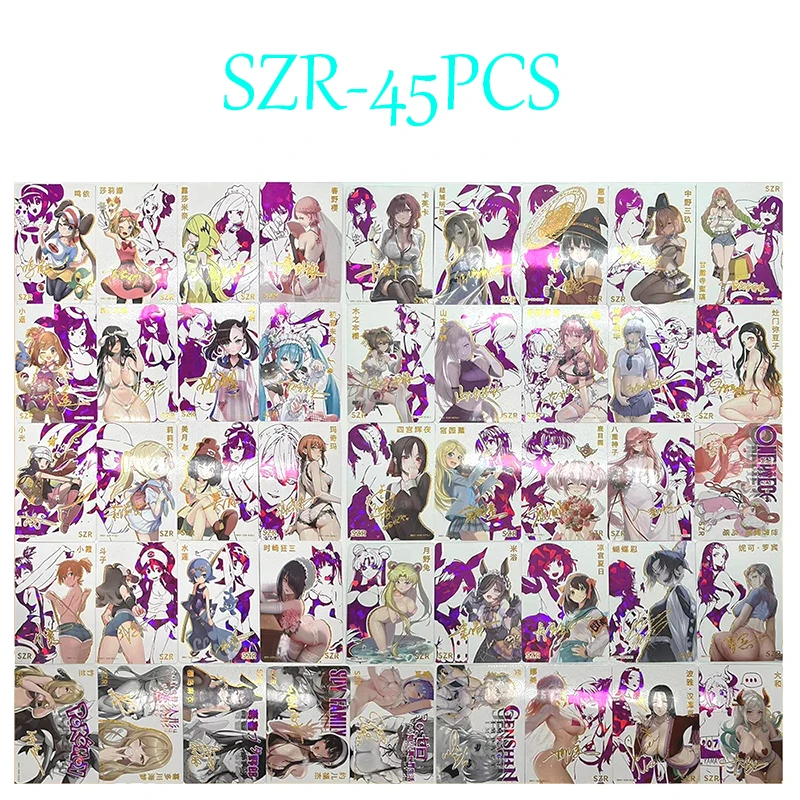 45Pcs/set Goddess Card Marnie Kitagawa Marin Boa Hancock Ram Anime Characters Collection Flash Card Cartoon Toys Christmas Gift