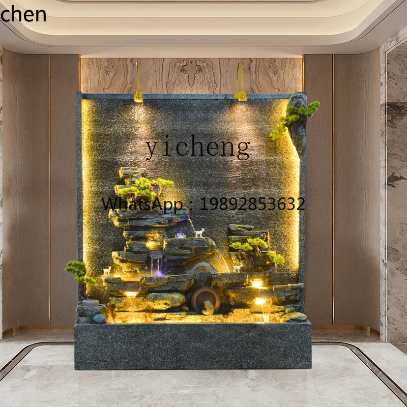 YFY water curtain wall rockery water feature running water fountain ornament view decoration