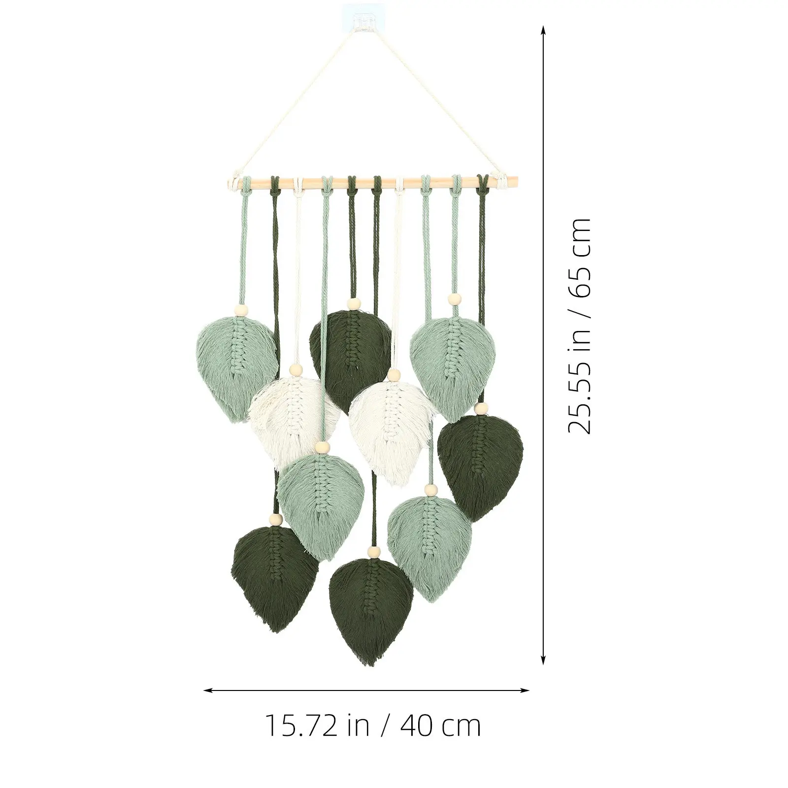 Boheemse wanddecoratie blad tapijt macramé geweven kunst voor thuis woonkamer slaapkamer kinderkamer handgemaakte decoratie interieur