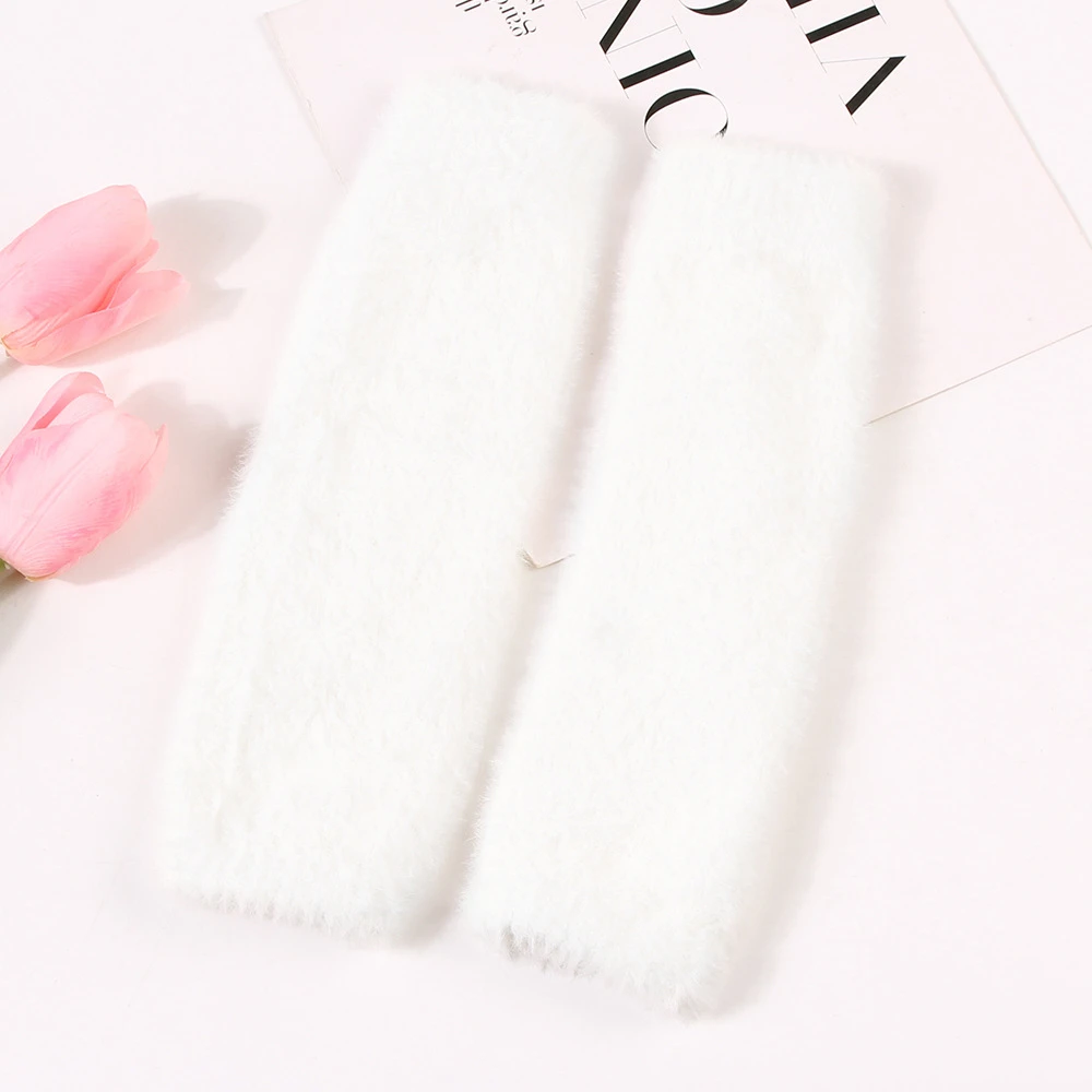 قفازات طويلة الأكمام قفازات نسائية كلاسيكية قفازات قطيفة بدون أصابع قفازات مريحة نصف اصبع للركض ملابس الخريف