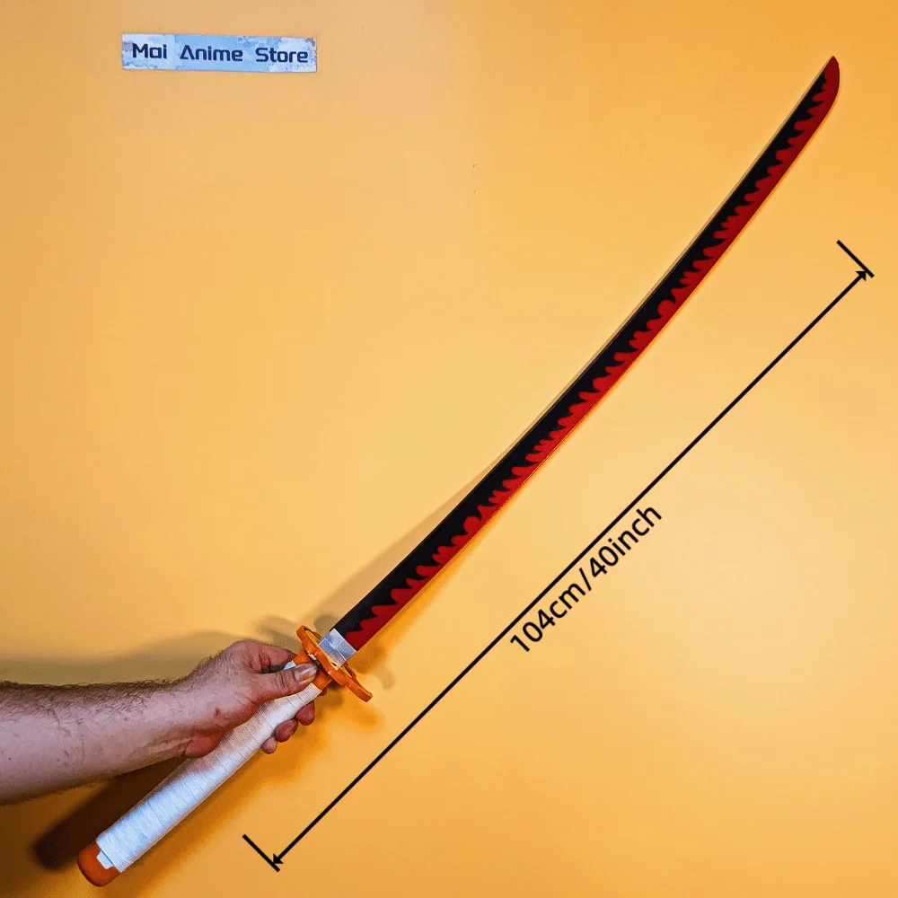 40インチ刀　アニメコスプレ小道具　侍アクションフィギュア　実物大　本物サイズ　日本刀　刃物　非鋭利玩具　ギフト