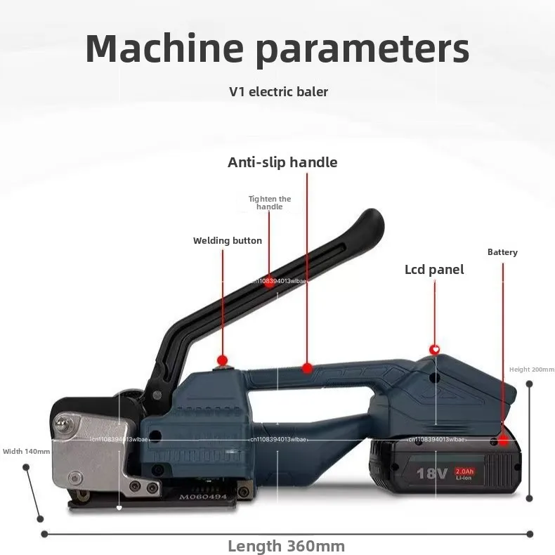 Semi-automatic Strapping Machine PP PET Belt Packing Machine Portable  Wrapping Tool Hot Melting Baler