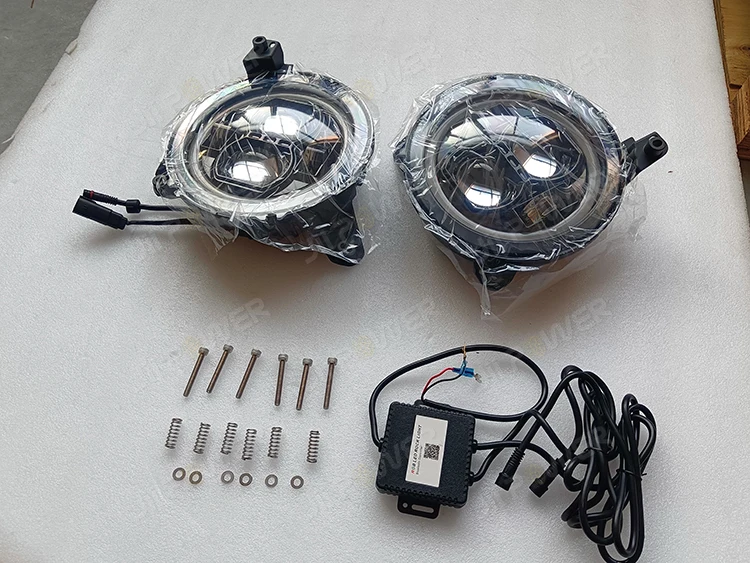 Fotografia 5: Farol RGB de 9 polegadas para Wrangler JL 2018+