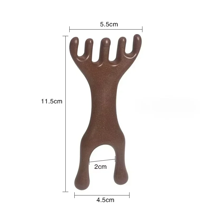 Anti-static Double Headed Massage Comb Unblock Meridians Blood Circulation Meridian Massage Comb Scraping Hair Comb Daily