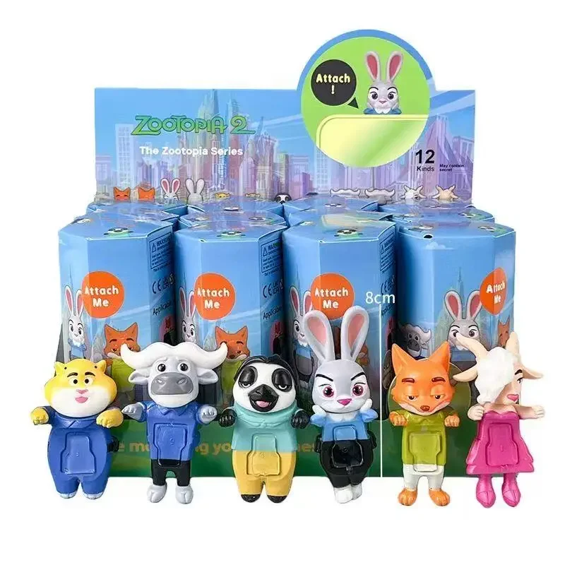 ディズニー ズートピア 秋のマナーシリーズ フィギュア ボックスモデル オーナメント 漫画 かわいい ニック フィギュア おもちゃ コレクション人形 子供の誕生日プレゼント