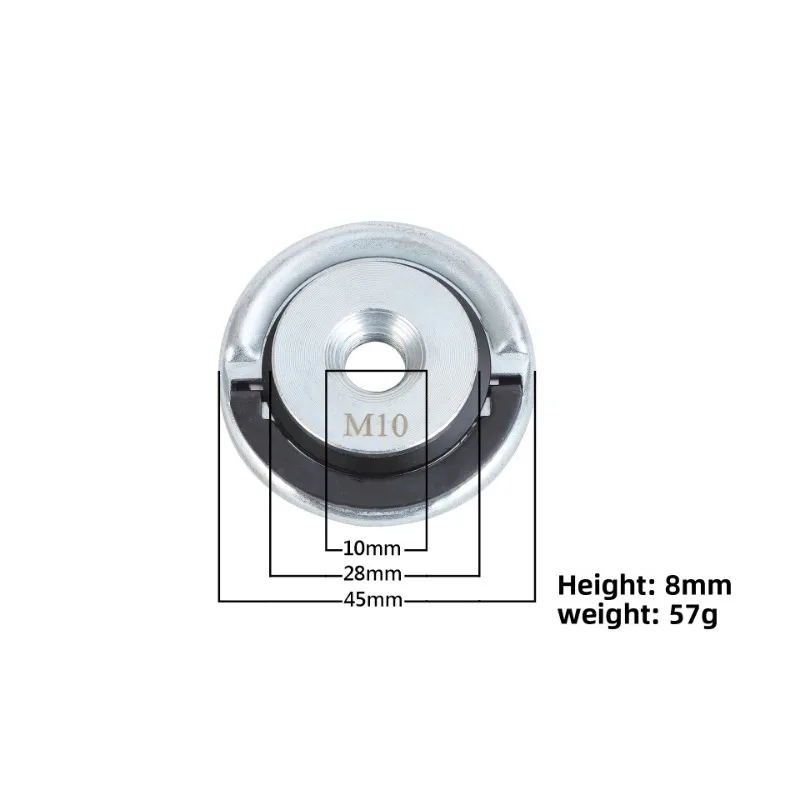 Электрическая угловая шлифовальная машина 45 мм Самоблокирующаяся пластина M14 M10 Оцинкованная пластина угловой шлифовальной машины