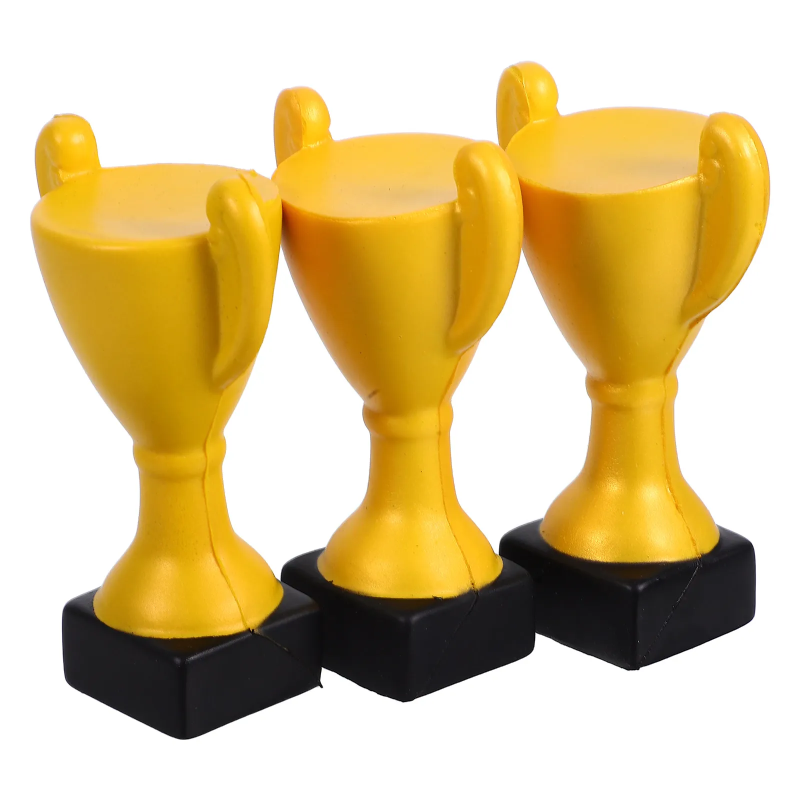 3Pcs Realistic Trophy Stress Ball PU Foam Squeeze Therapy Ball for Coworker Award Teacher Appreciation School Motivation Party