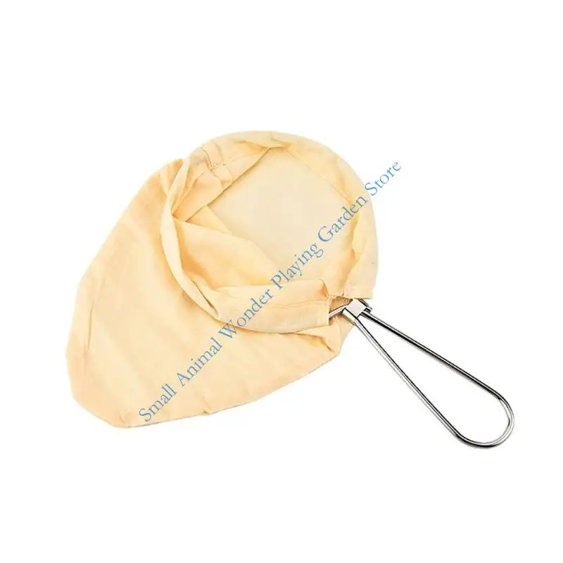 Stainless Steel Rings and Cotton Milk Teas Filter Bag Set No Zippered Design Easy Installation for Teas and Coffee Brewing