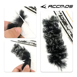 2Pcs Rabbit Hair Bow String Stabilizer Damper for Archery Hunting Vibration Dampener Accessories