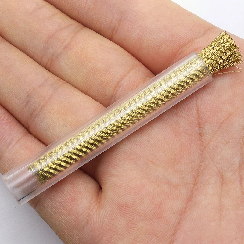 Cepillos Cooper Bits, ruedas para pulir alambre de cobre, cepillos para quitar el óxido, herramienta de manicura para decoración de uñas, limpieza inodoro