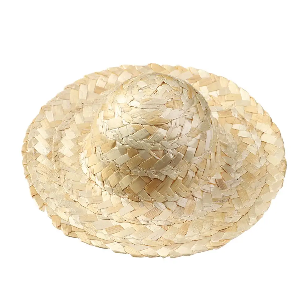 Yellow Crafts Multiple Sizes Woven Straw Hat  Accessories DIY Decoration  Caps