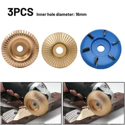 Rueda de pulido de molienda de madera, disco rotativo de lijado, herramienta de tallado de madera, herramientas de disco abrasivo para amoladora angular, accesorio de carpintería