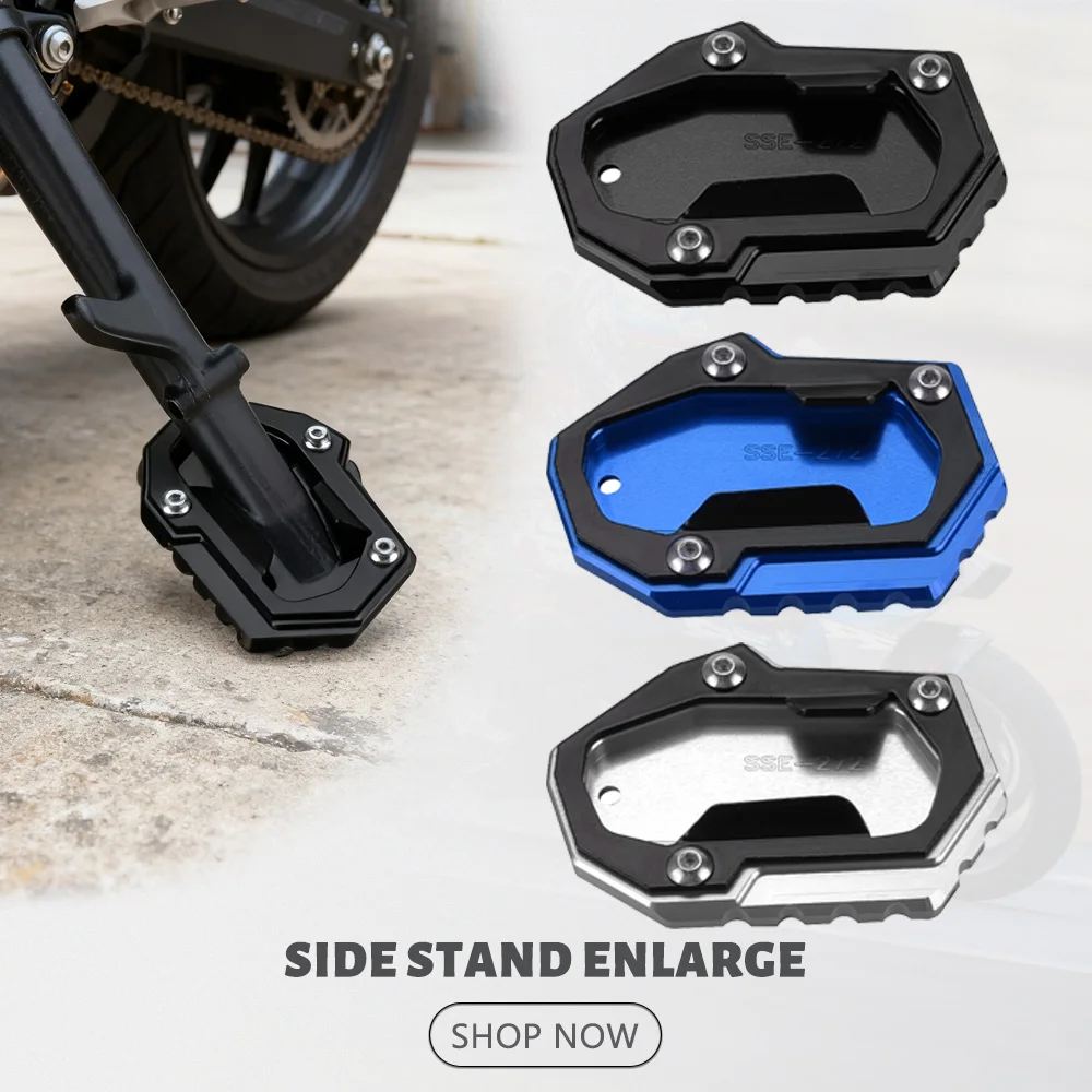 

Motorcycle Aluminium Foot Side Stand Enlarge Extension Kickstand Plate Accessories For BMW R1300GS Adventure Trophy R 1300 GS TE