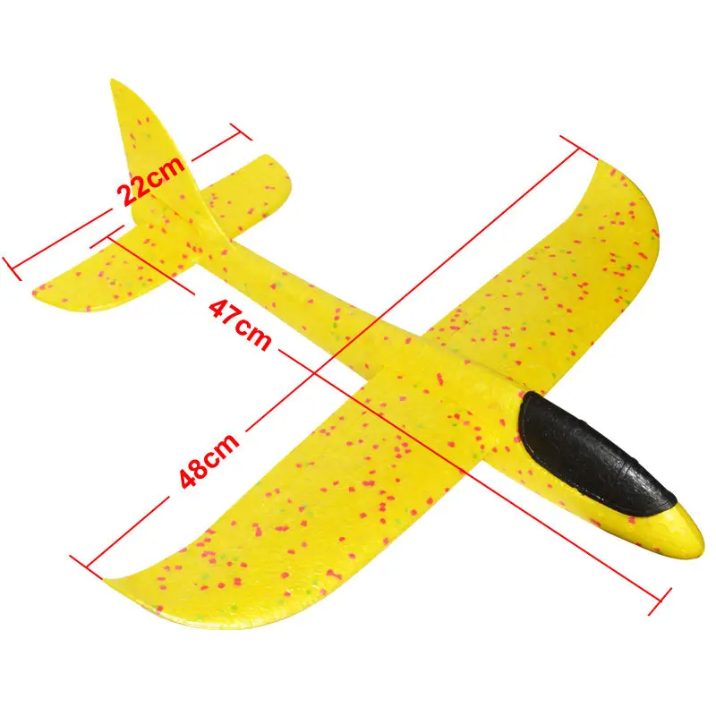 48cm Big Hand Launch Throwing Foam Palne EPP Airplane Model Glider Plane Aircraft Model Outdoor DIY Educational Toy For Children