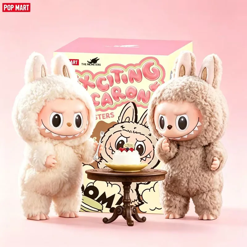 POPMART LABUBU The Monsters Exciting Macaron Series Blind Box Vinyl Dolls Pendants Surprise Mystery Box Kawaii Anime Figure