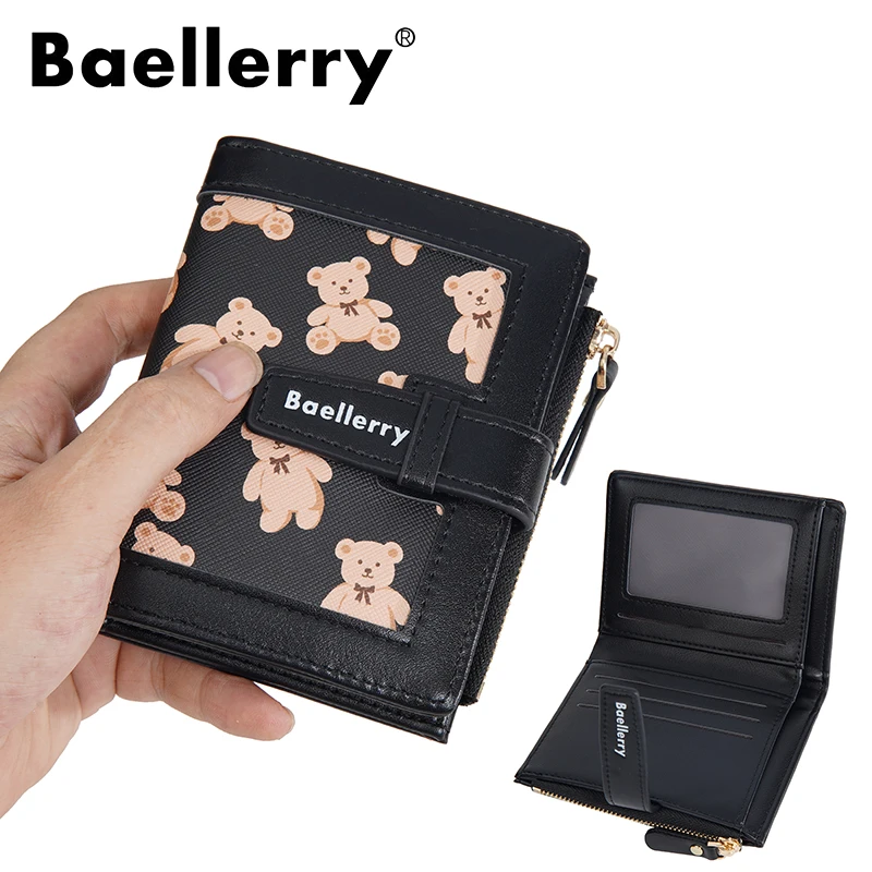 Baellerry New Short Women Wallets High Quality Credit Card Holder Female Purses Cute Coin Pocket Women's Money Clips