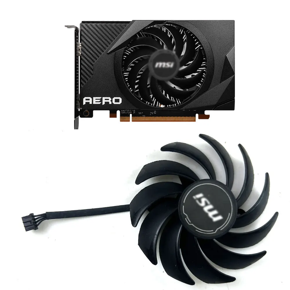 NEW Cooling Fan 87MM 4PIN PLA09215S12H RX6400 GPU FAN For MSI Radeon  RX 6400 AERO ITX 4G video card fans heat sink