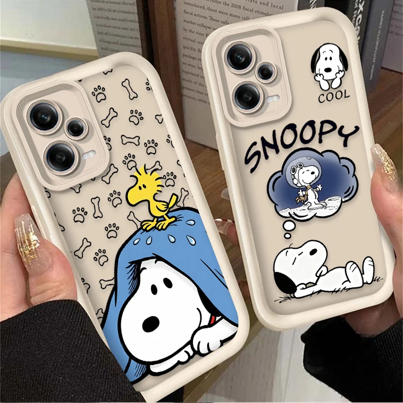 Snoopy Hot Anime Astronaut Dog Soft Phone Case for Xiaomi Redmi Note 15 14 13 12 11 10 Pro Plus 5G 14S 12S 11S 10S 4G Back Cover