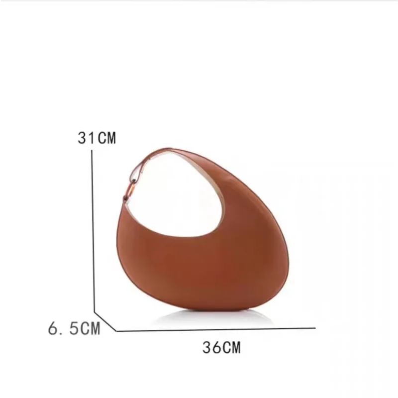 Fashion PU Leather Ladies Shoulder Bags Trendy Simple Female Hobo Bag Luxury Underarm Bags Niche Women Clutch Handbags Purse