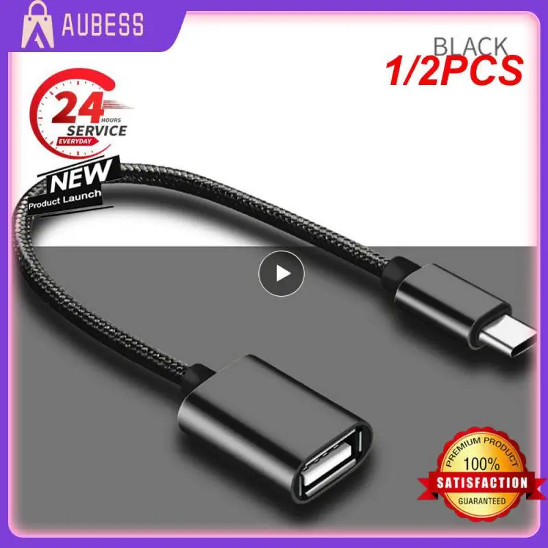 1/2PCS Type C OTG Adapter Cable for Honor 10 20 30 50 60 P20 P30 P40 P50 Lite Mate 10 20 30 40 USB-C OTG