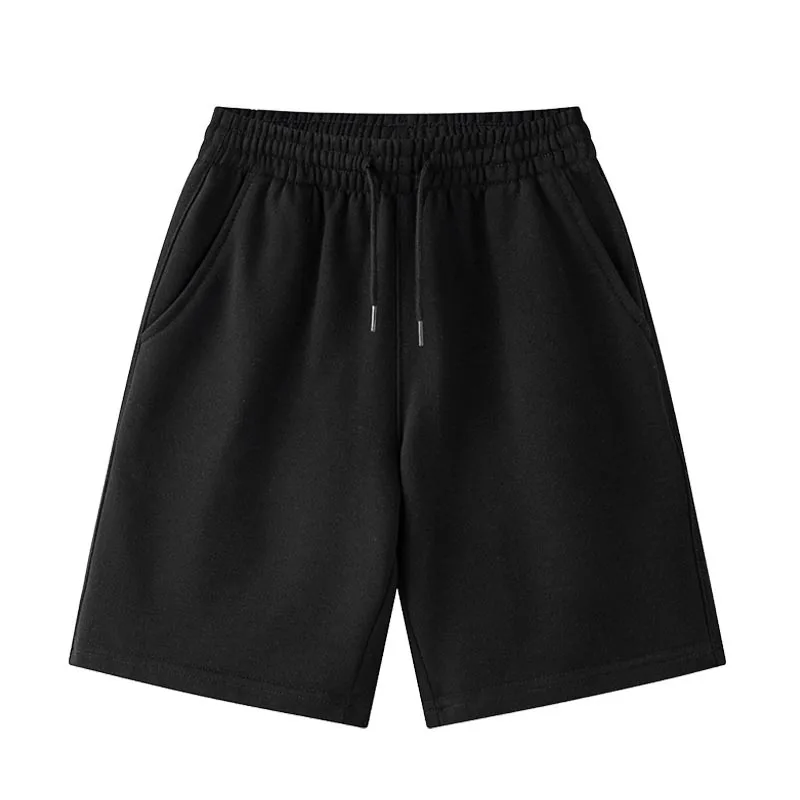 

Autumn new men's plain color simple and versatile casual loose straight sports shorts made of cotton
