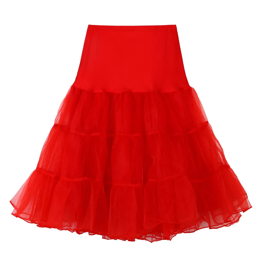 Skirts Vintage 50s 60s Women Ball Gown Tutu Skirt Swing Rockabilly Petticoat Underskirt Crinoline Fluffy Pettiskirt For Wedding