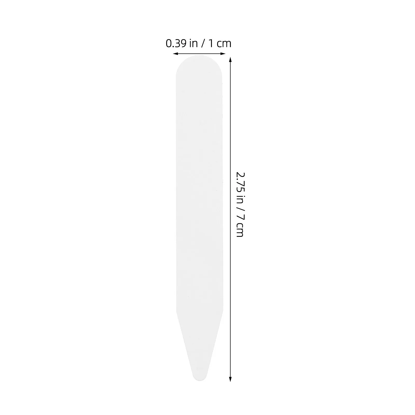 200Pcs Collar Stays Nylon Plastic White 3 Sizes Men Dress Shirt Accessories Shirt Collar Inserts Women Dress Support