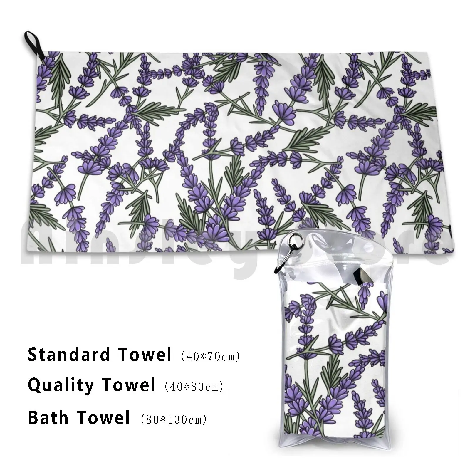 Lavender Fields Custom Towel Bath Towel Lavender Purple Mauve Lilac Pastel Sage Green Soft Herb Essential