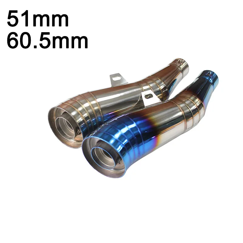 

51MM 60.5MM Universal Motorcycle Exhaust Pipe texture Stainless Steel for Kawasaki z900 ninja400 z400 ZX-10R