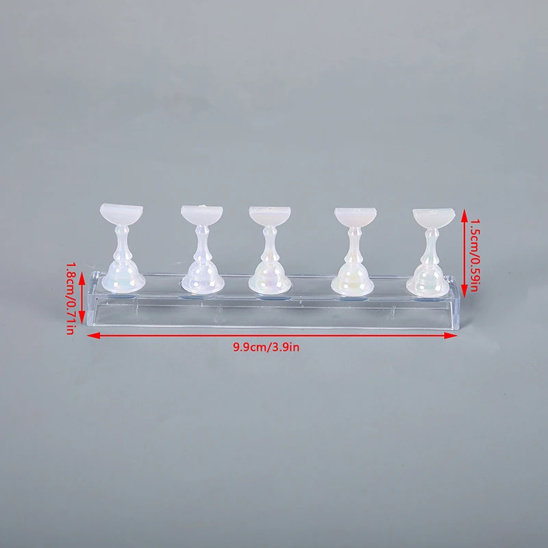 Magnetischer Nagel halter Acryl-Displayst änder für falsche Nagels pitzen Gel politur mit Regal paletten Maniküre-Übungs werkzeuge liefern