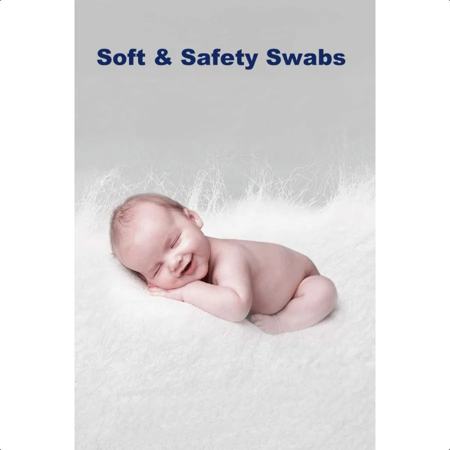 500 Count Cotton Swabs with Strong Bamboo Sticks by Xumzee Pure Natural Cotton Heads Biodegradable CrueltyFree Cotton Buds