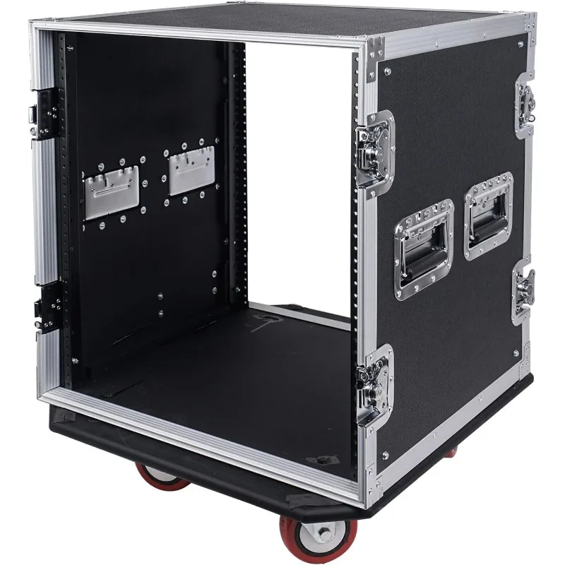 Town 12U PA/DJ Rack/Carretera, 12 Espacio, con 21” de Profundidad Rackable, Ruedas, Compensación, Esquinas de bolas de metal - Grado Pro Tour (S