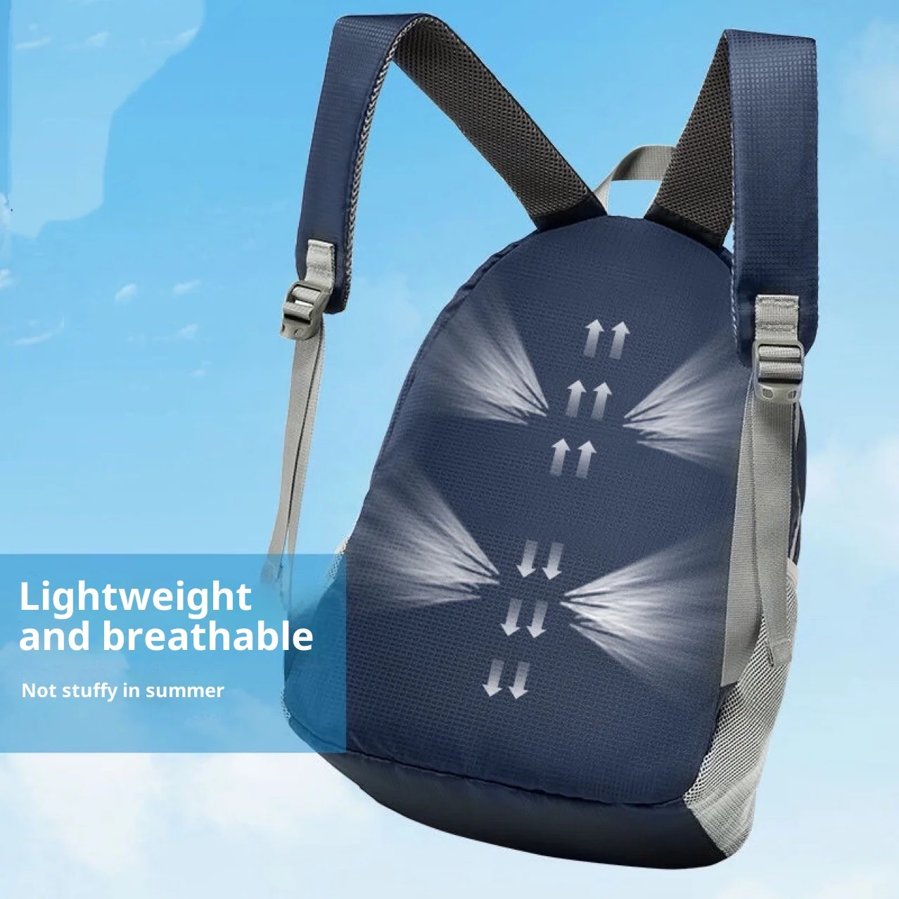 حقيبة ظهر ذات سعة كبيرة قابلة للطي - حقيبة سفر خارجية، حقيبة ظهر للمشي لمسافات طويلة، حقيبة ركوب الدراجات، حقيبة نهارية، حقيبة ظهر للتخييم، حقيبة ظهر