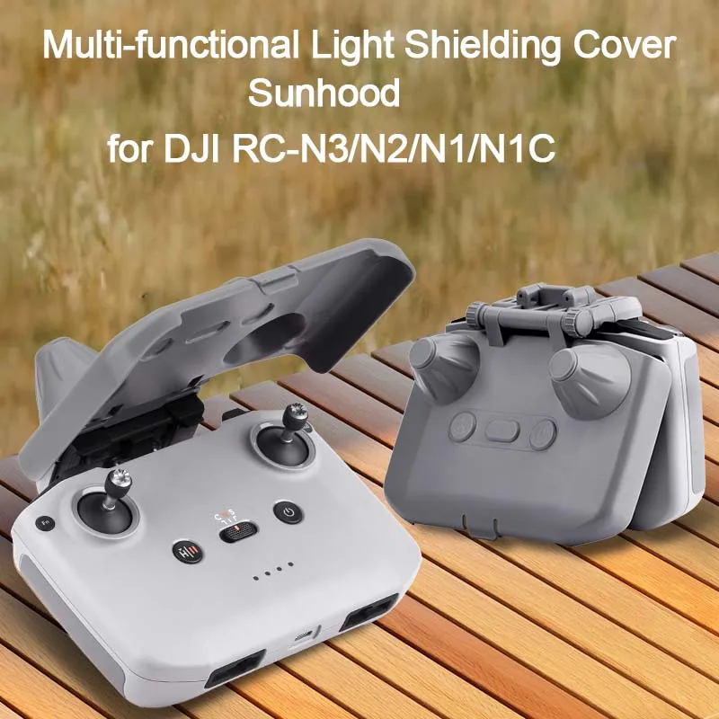 Wtohoby Multi-functional Light Shielding Cover for DJI NEO/AIR 3S/Mini2SE/Mini2/Mini4k for DJI RC-N3/N1/N1C Cotnroller Sunhood