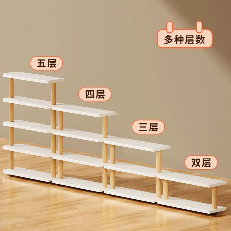 Custom Children's Shoe Rack-Specific Small Shoe Cabinet Corridor Hallway Home Entrance Narrow Wooden Storage Rack