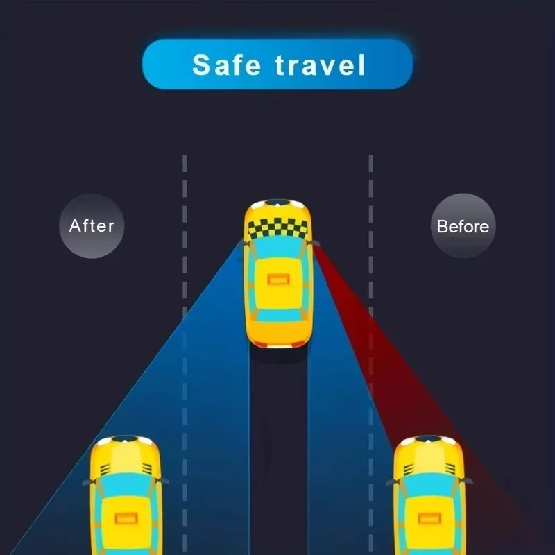 Imagen 4: 1 Par de Espejos para Puntos Ciegos de Coche, Espejo Retrovisor Convexo Ajustable de 360 Grados para Coche, Espejos de Gran Angular sin Marco para Estacionamiento