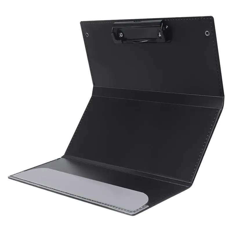 Nurse Folding Clipboard Portable Nurse Clip Boards 9.48in Black Clipboard Folders Office Supplies For Doctors Nursing Students