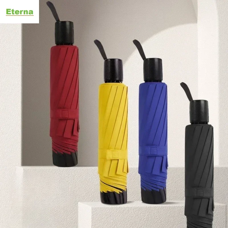 Thickened Large 128CM Reverse Umbrella Windproof Rainproof Sunshade School for Heavy Rain Men Women