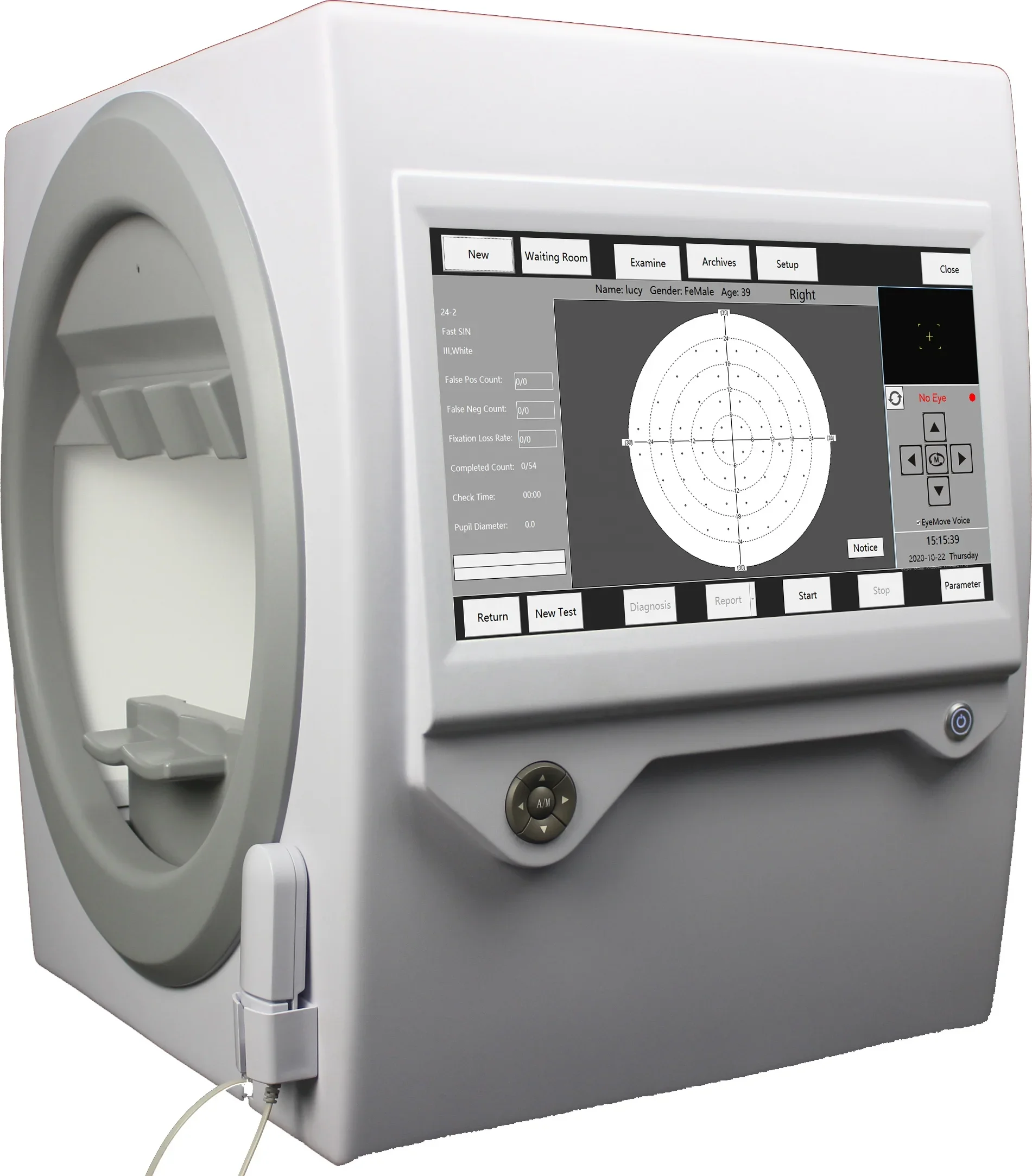 Ophthalmic Equipment Visual Field Analyzer Bio1000 Automatic Computer Analyser Auto Perimeter