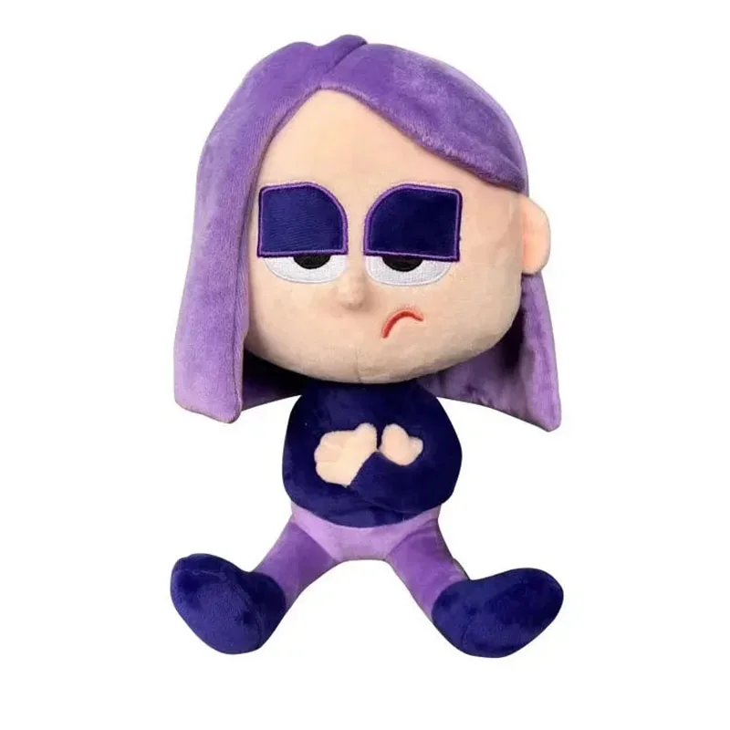 25cm Duolingo Purple Girl Cartoon Animation Cute Stuffed Girl Plush Toys A Birthday Gift for Children