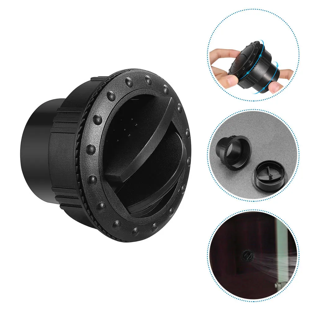 

2pcs Adjustable Round Air Vent Covers Ceiling Roof Rv Trailer Plastic Louvered Airflow Deflector Abs Exhaust Ventilation