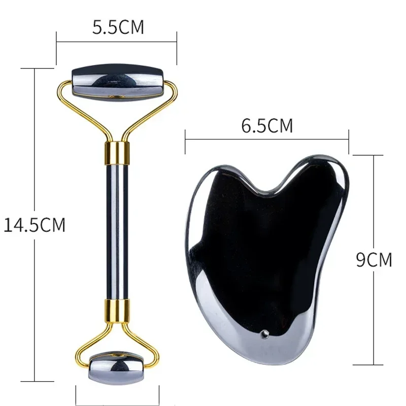 Masajeador Facial Power THz Guache Stone Terahertz, Gua Sha, rodillo